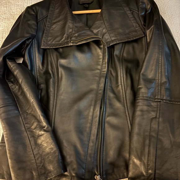 NEW Leather moto jacket - Picture 1 of 3